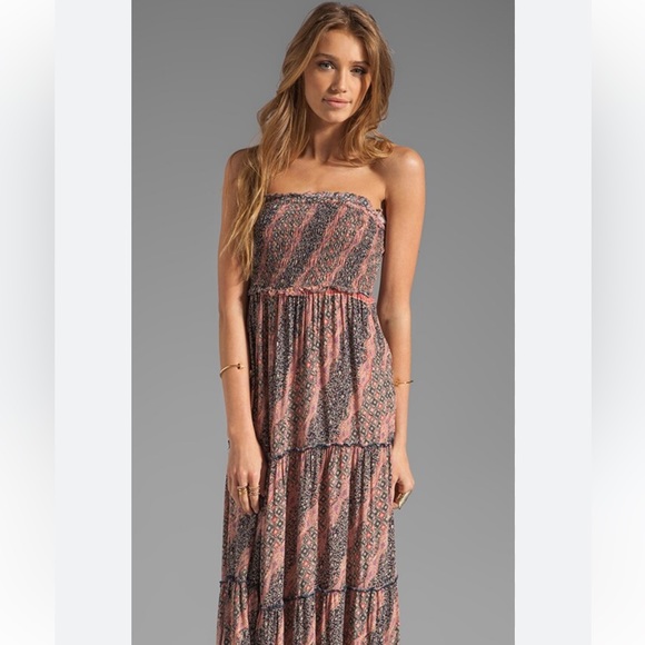 Free People Dresses & Skirts - Free People | Revolve Easy Come Easy Go Smocked Tiered Midi Dress sz XS